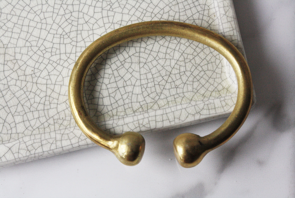 Thick Brass Bracelet