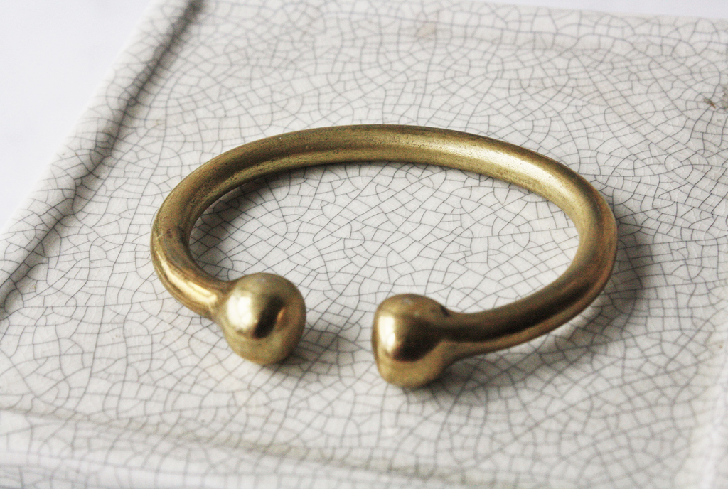 Thick Brass Bracelet